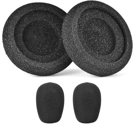 Parabrezza in schiuma morbida e resistente per isolamento acustico, compatibile con cuffie Evolve20 20se 30 30II 40 65