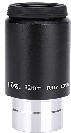 Dpofirs Astronomy Telescope Lens Eyepiece Plossl 32mm,1.25 Inch Telescope Eyepiece with 52 Degree Field of View,Telescope Lens Eyepiece with 1.25 Inch Filter Thread for Telescopes/Reflector/Refractor