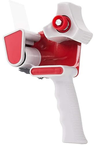 Dispensador de cinta adhesiva de mano con freno de rodillo y cuchilla dentada para 2 pulgadas, cinta de embalaje para envío, mudanza, cartón y sellado de cartón.