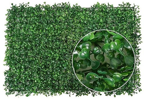 GIVBRO Panneaux muraux pour plantes artificielles - Clôture de haie - Pour jardin, balcon, extérieur - 40 x 60 cm (#D)