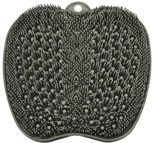 BESKAR XL Large Foot Scrubber Mat for Use in Shower, Cleans Feet No Bend