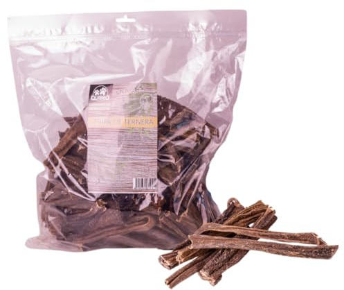 Quibropets Tripa de Ternera deshidratado, Chuches para Perros, Recompensas Naturales Sin Cereales, Snacks para Perros, Premios Deshidratados, 1 KG