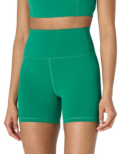 Amazon Essentials Short de Cyclisme Taille Haute Active FormFlex, Tissu Ultra Doux Femme