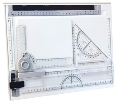 YASHIIN A4-Zeichenbrett, tragbar, Zeichenbrett, Kunstbrett, multifunktionales Zeichenwerkzeug-Set für Ingenieure, Designer und Studenten