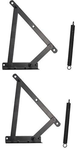 Vaguelly Folding Sofa Spring Hinge 1 Pair Drop Down Cabinet Door Hinges Spring Loaded for Storage Box and Furniture Cabinet Use