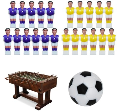Kicker-män dockfigurer tillbehör | Kicker-figurer leksak för män fotbollsfans barn vuxna partner vänner spelkväll fest kul inomhus