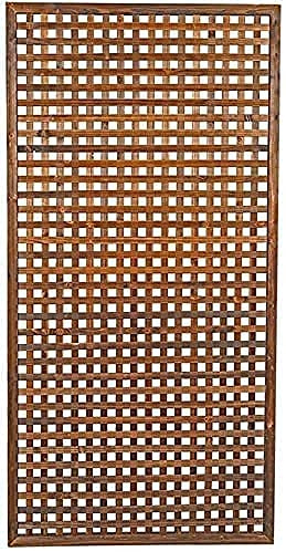 Decorative Fences Lattice Panels for Outside Wooden Courtyard Picket Fencing Flower Garden Partition Lattice Network 5 Sizes LSDRALOBBEB 901(Size:30x90cm)