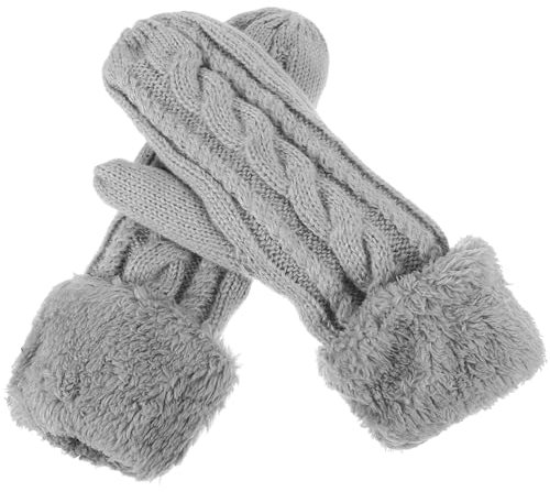 GALPADA 1paar Wärmende Winterhandschuhe Für Damen Und Herren Dicke Fütterung Handgefertigt Komfortabel Atmungsaktiv Für Outdoor-aktivitäten Ski