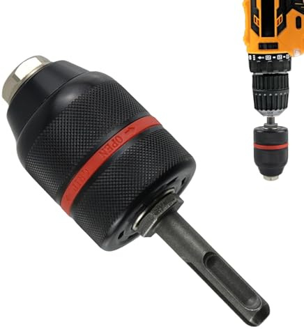 Adaptador de portabrocas Sds, portabrocas para conductor | Adaptador de taladro Adaptador de conversión de mandril - Portabrocas autoblocante, portabrocas sin llave, convertidor de cambio rápido, adap