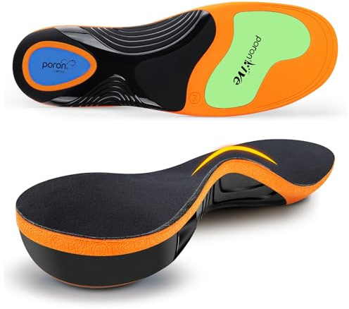 Plantillas Fascitis Plantar Trabajo, Plantillas Ortopedicas para Pies Planos, Arco Pies Cavos, Dolor de Espalda, Espolon Calcaneo, Plantillas Zapatos Confort Foam para Hombres y Mujere