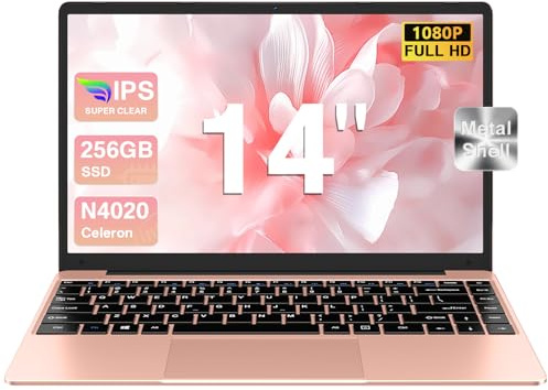 bvate 2026 Ordenador Portátil 14,6GB+256GB SSD Celeron N4020