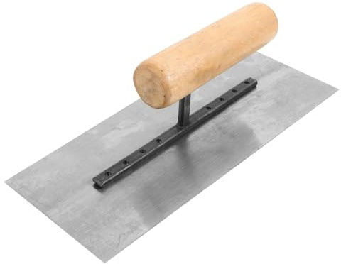 DIYEAH Cazzuola per Intonaco in Acciaio con in Ergonomico Strumento per Rasatura e Raschiatura Pareti Adatta per Cartongesso e Finitura Muratura per Lavori Edili e Migliorie Casa