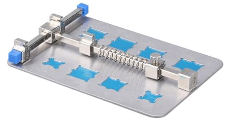 Soporte De Placa De Circuito Impreso: Dispositivo De Reparación De Circuito Impreso De Acero Inoxidable De 5.12 Pulgadas | Abrazadera De PCB Móvil | Herramienta De Soldadura De Ranuras IC Para Uso