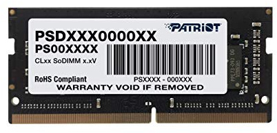 Patriot Signature DDR4 RAM 8GB (1X8GB) 2400MHz CL17 SODIMM Laptop/Notebook-Speichermodul - PSD48G240081S