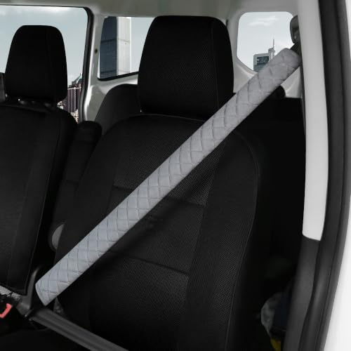Extra Long Seatbelt Covers for Adults Kids Women & Men, Super Soft Car Seat Belt Strap Cushion for Sedan SUV Trucks, Shoulder Neck Chest Protector Pad, Auto Interior Accessories, 1pc, Grey, 85cm