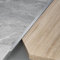 Raouoae Übergangsprofil T-Profil Ausgleichsprofil Aluminium Eloxiert Übergangsschiene 3 Stück 100cm Flach Ausgleichsprofil Abschlussleiste Für Fliesen Laminat/Parkett(Herr grau,Breite: 4mm)