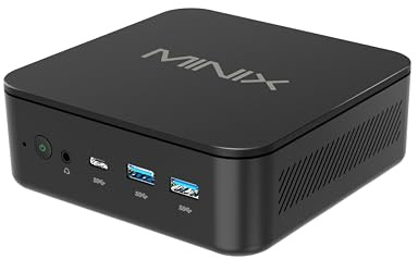 MINIX NGC-NR660 Mini PC, AMD Ryzen 5 6600H, 16 Go DDR5, 512 Go SSD PCIe 3.0, Micro Ordinateur de bureau Compact Windows 11 Pro, Double LAN 2.5G, Triple affichage 4K, USB-C 4.0, WiFi 6E pour la maison
