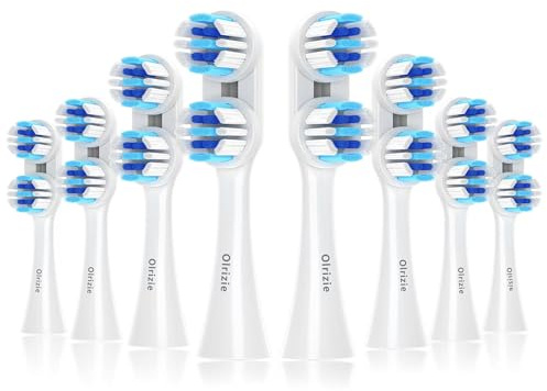 Replacement Toothbrush Heads Compatible with Spinbrush Pro Clean, Deep Cleaning Electric Toothbrush Heads Brush with Dual-Head Design & Medium Bristles 8-Pack