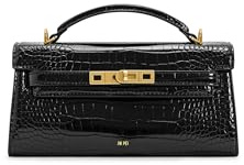 JW PEI Damen Noor Handtaschen - Schwarz-Krokodil