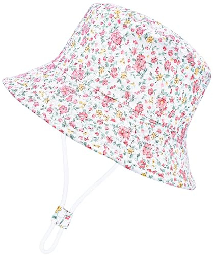 CHEESANHERR Sombrero de Sol Niño Niña, Gorro Bebe Verano, Sombrero de Playa Pescador Gorros Proteccion UV Unisexo Sombreros ala Ancha para Exteriores