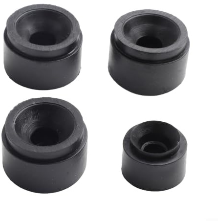 Juego de ojales de goma de montaje de cubierta de motor compatible con 07c103226b y 06j103226a para un ajuste seguro, kit de cuatro piezas negro, material de larga duración, fácil de instalar