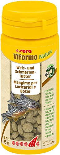 sera Viformo Nature 50 ml | Nahrhaftes Tablettenfutter für Welse | Wels- & Schmerlenfutter | Ohne Farb- & Konservierungsstoffe | Artgerechte Ernährung für Bodenfische | Mit vitaminreichen Seealgen