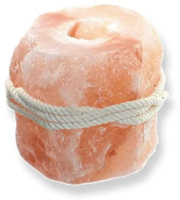Budawi® Salzleckstein aus der Salt Range Pakistan ca.1,8 kg Salzstein Leckstein mit Kordel Einzelfutter für Pferde und Wildtiere (1)