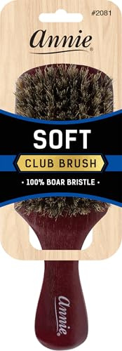 soft club 100% pure BOAR BRISTLE WAVE HAIR BRUSH durag MAN