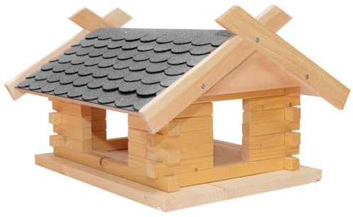 Martinshof Rothenburg Diakoniewerk Vogelhaus Bausatz (Groß) - Grau 23.210 L: 44,00 cm B: 37,00 cm H: 27,00 cm Futt