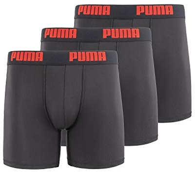 Puma Pantalones Cortos Retro para Hombre (Paquete de 3), Negro, L