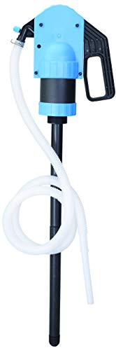 Groz 44185 Lever Action Drum Pump, 500ml Per Stroke, No Electricity Needed, for DEF/AdBlue, Oils, Antifreeze, Ag Chemicals, Fits 15-55 Gallon Drums with 2 Bung, Complete Kit