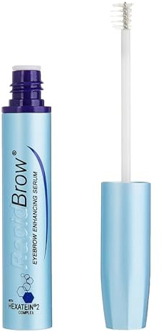 rapidBrow Eyebrow Enhancing Serum 3 mL - Hydrating Hair Serum for Visibly Thicker-Looking Brows with Hexatein 2 Complex