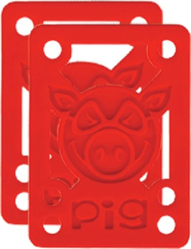 PIG PILES 1/8 HARD RISERS RED single set
