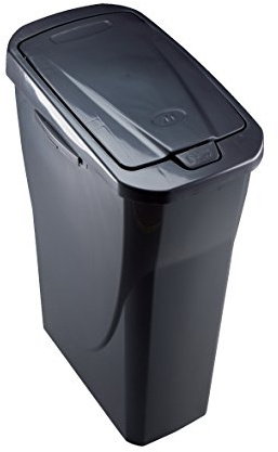 Mondex Müllsortierer 25 Liter mit schwarzem Deckel