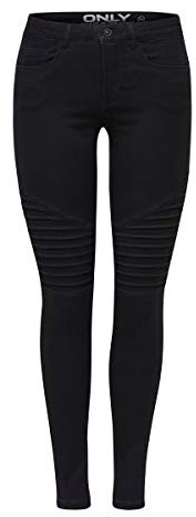 Only Damen Onlroyal Reg Sk Biker Pim600 Noos Jeans, Schwarz, M / 32L