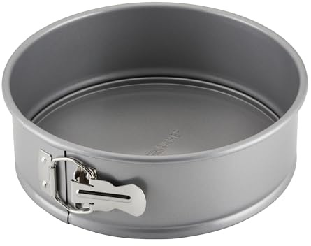 Farberware Nonstick Bakeware 9-Inch Round Springform Pan, Gray