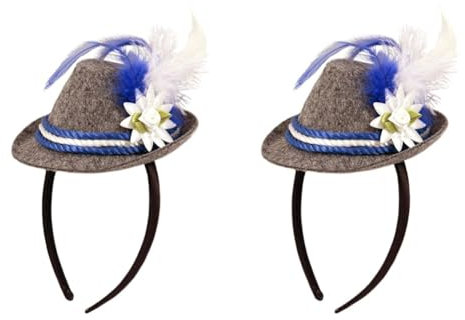 Folat Tiara Mini Tirolerhut Oktoberfest, Blau, Costumes
