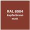 Streichlack Streich Lack Farbe 1K * Premium Qualität * 1 Liter (RAL 8004 kupfer-braun matt)