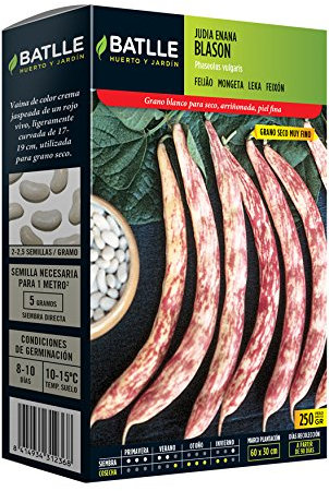 Semillas Batlle Graines Légumineuses - Haricot nain Blason - Batlle