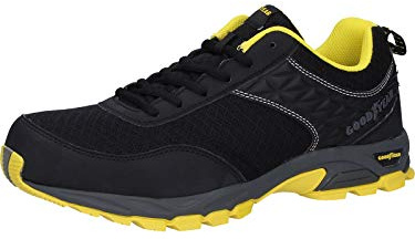 Goodyear GYSHU1532 - Berretto da lavoro leggero da uomo, con intersuola in materiale composito non metallico, S1P/SRA/HRO, nero, 43