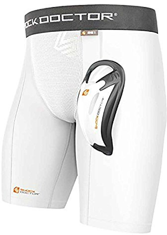 Shock Doctor Double Compression Short with Cup (Included). Adult and Youth. Baseball, Football, Hockey, Softball, Lacrosse.
