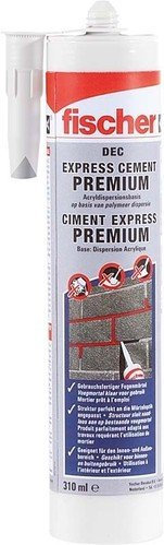Fischer 519321 Express Cement DEC zementgrau 310 ml, 1 Stück, 310 [ml]