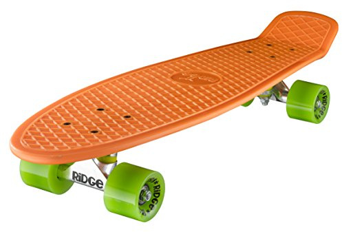 Ridge Skateboards 27 Nickel Mini Cruiser - Skateboard, 69cm, Hecho en el Reino Unido