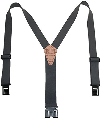 1 1/2 In. Original Perry Suspenders, Regular, Grey
