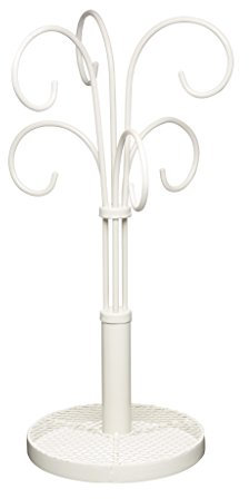 KitchenCraft Classic Collection Becherbaum als Becherständer aus Eisen in Creme - ‎20 x 20 x 37 cm - Tassenhalter - Becherhalter