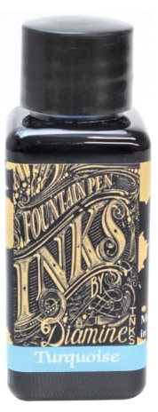 Diamine 30ml Turquoise fountain pen ink bottle