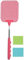 Fackelmann Telescopic Fly Swatter, Plastic, stainless steel, Pink, Blue, Green, Téléscopique