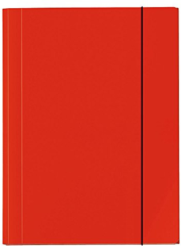 VELOFLEX 4442321 - Sammelmappe Velocolor, DIN A4, Eckspannermappe, Ordnungsmappe, Zeichenmappe, hellrot, 1 Stück