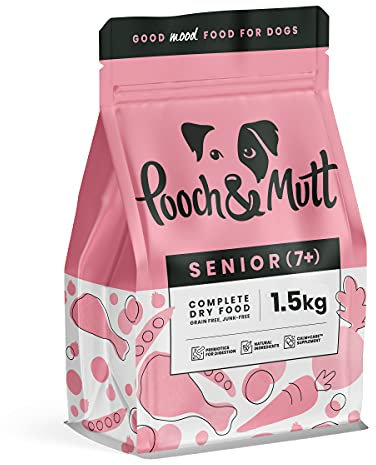 Pooch & Mutt - Complete Senior Dry Dog Food (Grain Free), Chicken & Superfood Blend, 1.5kg
