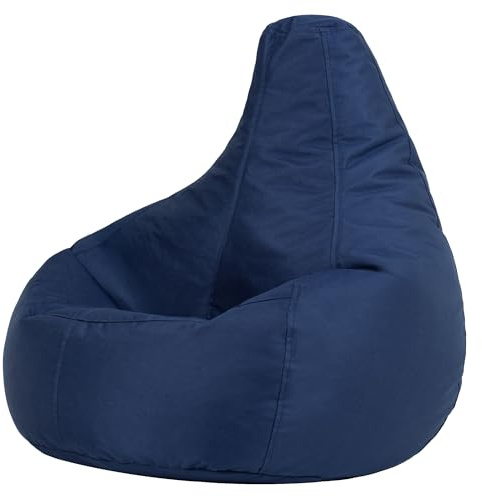 Bean Bag Bazaar Gaming Kids Bean Bag with Filling Included, Blue | Made in the UK, Kids Beanbag, Comfy Chair, Durable Water-Resistant Fabric, Gifts for Kids, For Bedroom or Garden